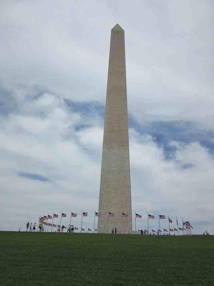 Washington obelisk from South